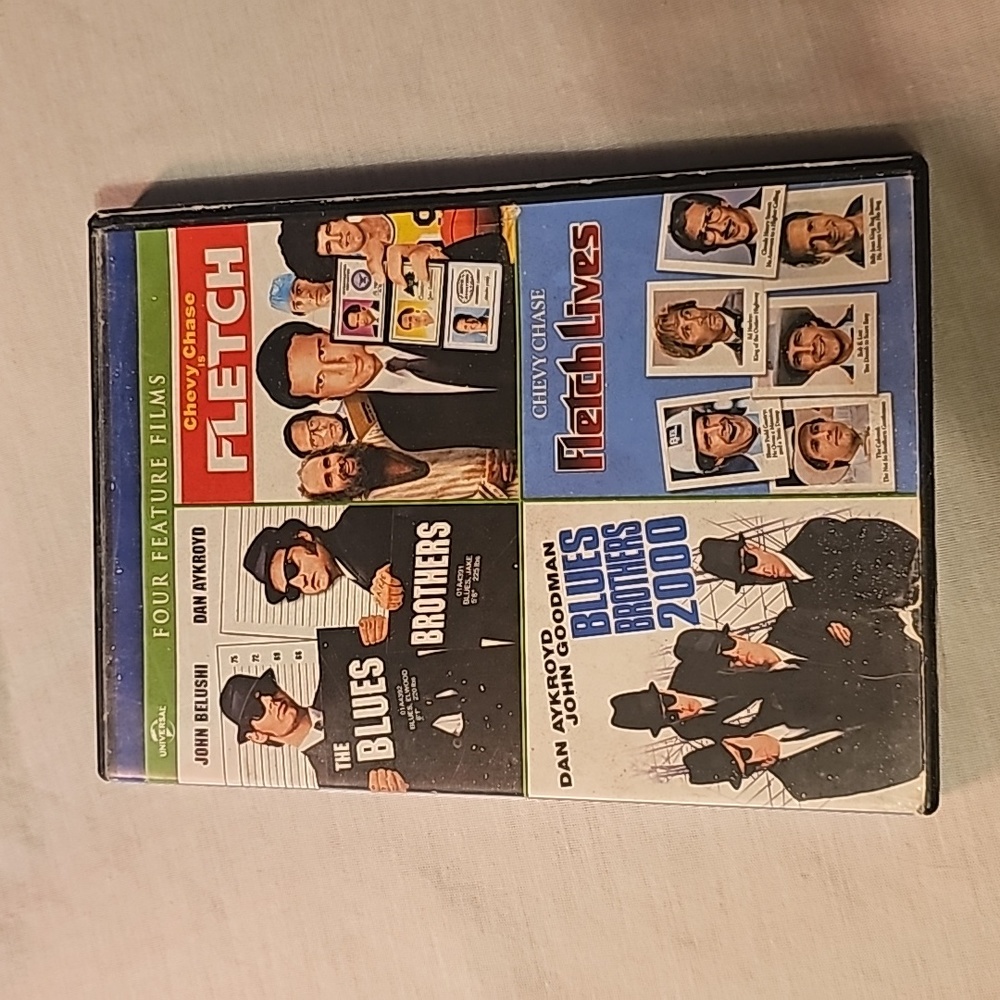 4 feature films dvd movies Fletch and the blues Brothers